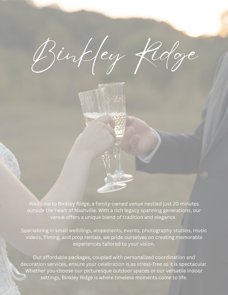 Binkley Ridge - Event Venue in Goodlettsville, Tennessee