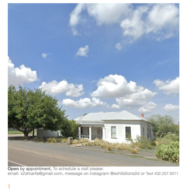 exhibitions 2d - Event Venue in Marfa, Texas