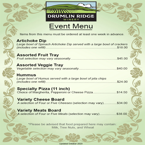 Drumlin Ridge Winery - Event Venue in Waunakee, Wisconsin